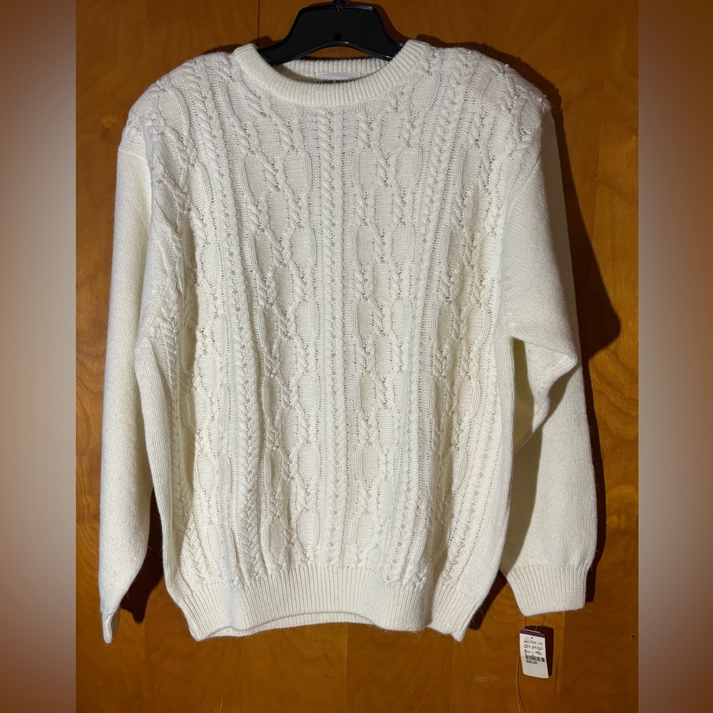 Alfred Dunner White Knit Sweater, size 3X
